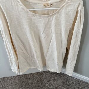 Nation long sleeve puff sleeve tee XL